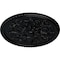 Ekena Millwork Bradford Ceiling Medallion (Fits Canopies up to 6 5/8"), Hand-Painted Jet Black, 32 5/8"OD x 2"P CM32BRBLF - alternate 2
